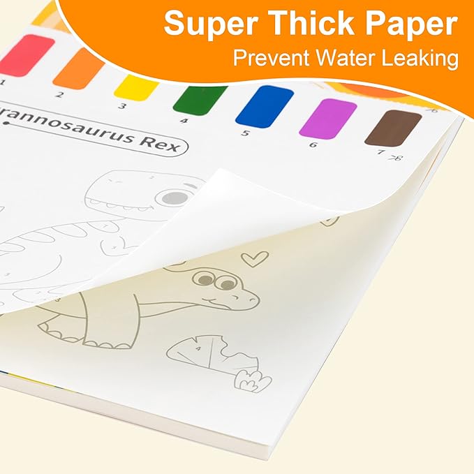 YPLUS Paint with Water Books for Toddlers, Art Craft Toys Watercolor Painting Paper for Kids, Gift for Kids Ages 1-3, 2-4, 4-6, Drawing with Brush - Insect