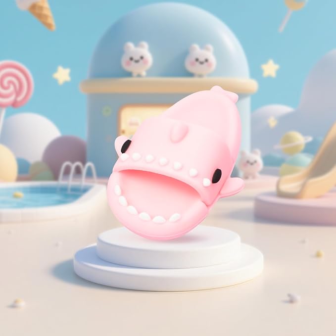 Clothing Shark Summer Sandals for Dolls - Open-Toe Slippers, Cute Accessories for Photography, Display & Collectors Age Limit 15 (Pink)
