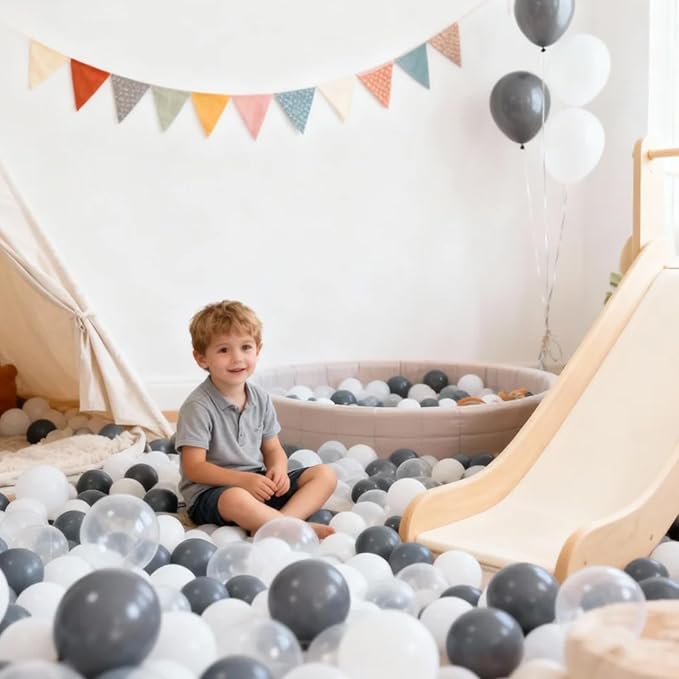 GOGOSO Ball Pit Balls for Toddlers Kids Plastic Balls for Ball-Pit Playpen Pool Baby Play Pastel BPA-Free Non Toxic Play Pastel Crush Proof Bal 50 100 200 500 1000 Count