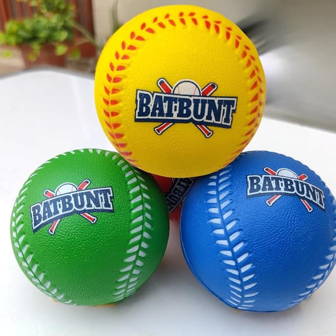 Practice Baseballs for Kids, Indoor Training Soft Foam Balls - 4Pcs Foam Baseballs
