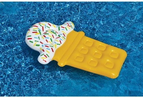 SWIMLINE Inflatable Swimming Pool Float Lounger Raft Fun Mat, Ice Cream Dream, Multicolor