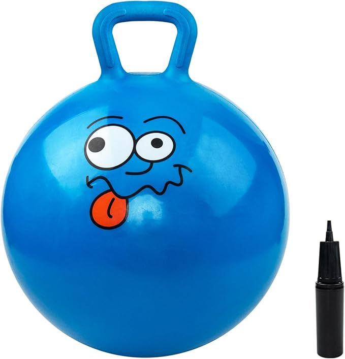 EVERICH TOY Hopper Ball, Bouncing Ball with Handle, 20 Inches Jumping Hoppity Hop Toys, Sit and Bounce on Toys for Boys and Girls Gifts