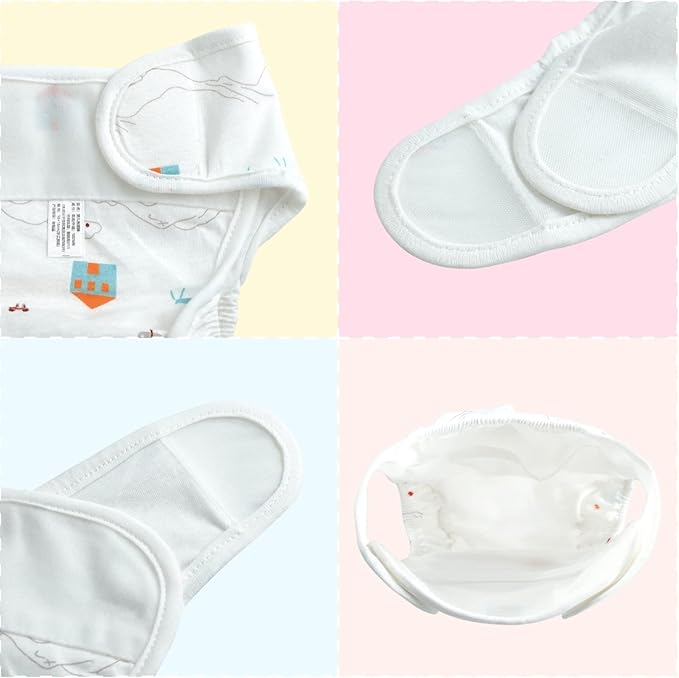 BABESIDE 4 PCS Baby Doll Diapers Underwear for 17-24 Inch Dolls Reusable Doll Diapers Reborn Babys Doll Accessories Fits Baby Doll