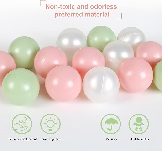 TRENDBOX Ball Pit Balls Plastic Balls for Ball Pit Pool Playpen Babies Kids Children Birthday Parties