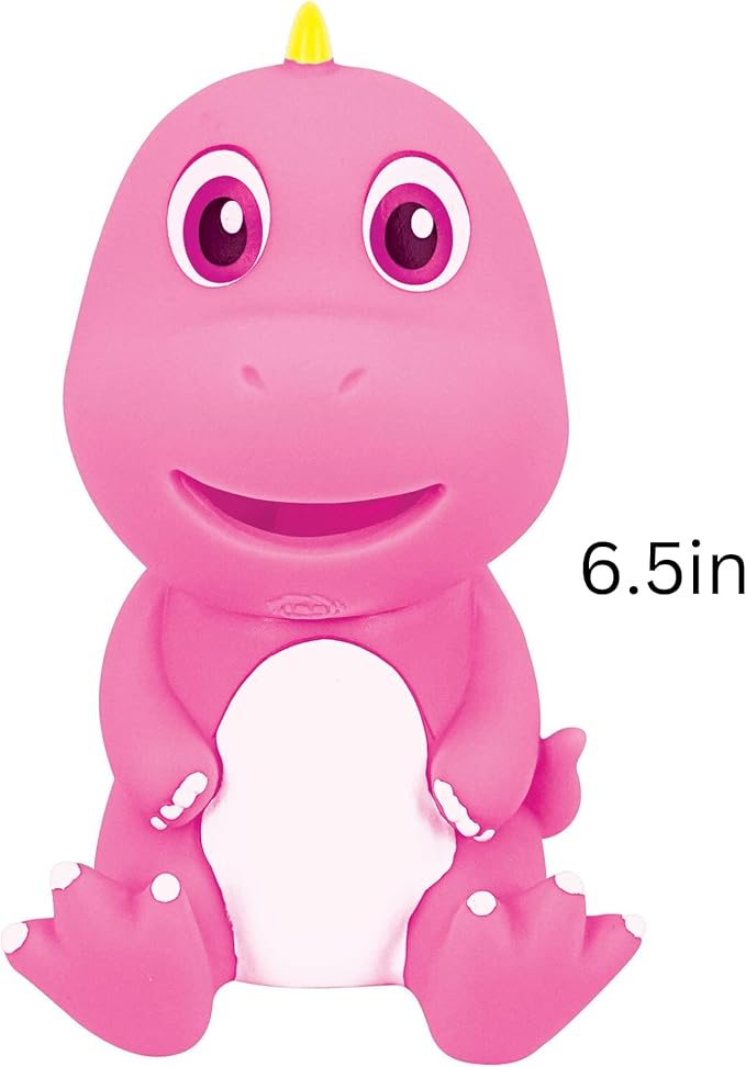 Animolds Baby Toys Squeaky Toy Squeeze Party Favors Toys for Boys Novelty Toys & Amusements Screaming Rubber Gag Gifts Small Animal Toys Funny Dog Toys 6-8In Baby Sensory Toys 2PK(Squeeze Me Dino 2PK)