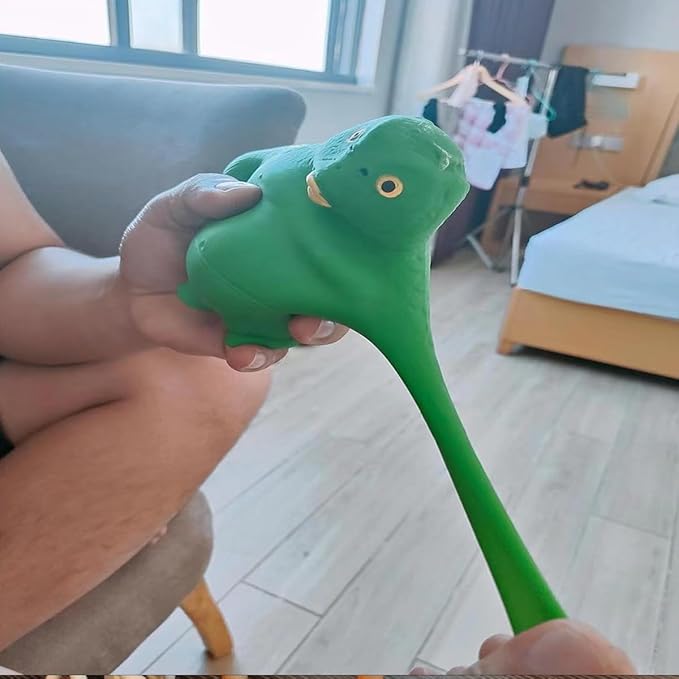 Squishy Sand Toys, Green Head Fish Toys, Stretch Stress Relief Toy, Novelty TikTok Squeeze Toys, Funny Memory Sand Sensory Stress Toy for Anxiety Women Men Kids (Small)