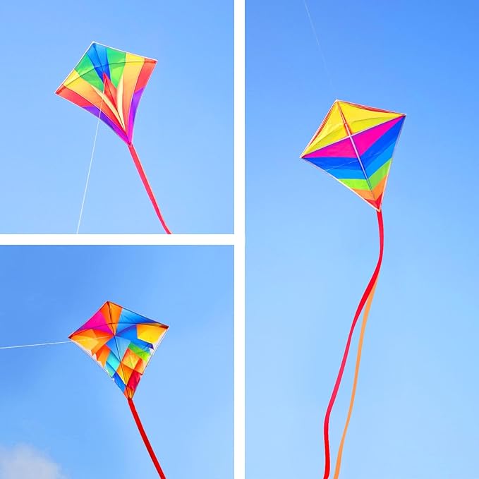 Simxkai Kite for Kids Adults,Easy to Fly(1 Pack & 2 Pack & 3 Pack & 4 Pack)
