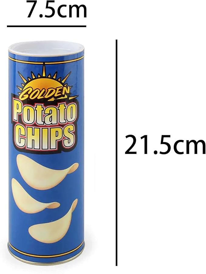 The Potato Chip Snake Can Jump Spring Snake Toy Gift April Fool Day Halloween Christmas time Party Decoration Jokes in A Can Gag Gift Prank Blue (Color)