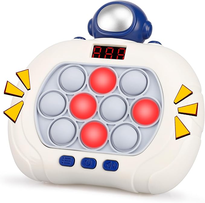 Blackma Pop Game Light Up Fidget Toys for Kids, Handheld Puzzle Game Sensory Toys for 5-7 8-12, Christmas Birthday Gifts for 3-12 Year Old Boys Girls (Astronaut)