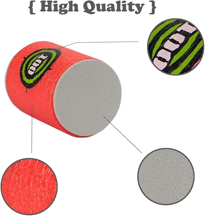 Dreampark Bullet Darts Target for Nerf N-Strike Elite Series Blasters 24pcs Pack Soft EVA Material (Red)