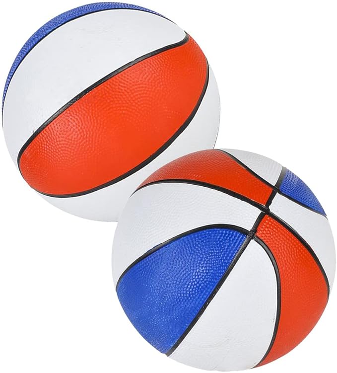 The Dreidel Company Mini Basketball, Red/White/Blue mini Basketball, Sports Lovers, Outdoor Fun, Birthday Parties Events & Gatherings, Party Favors, 7" Ball