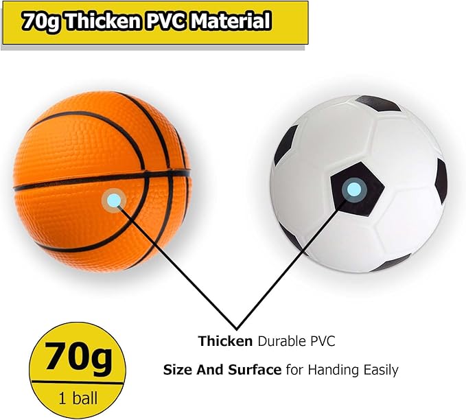 Toddler & Little Kids Small Basketball, 5" Mini Basketball w/Pump, Small Inflatable Balls for Boys and Toddler, Indoor Outdoor Basketball Set, Safe PVC Basketball for Kids Age 3-8