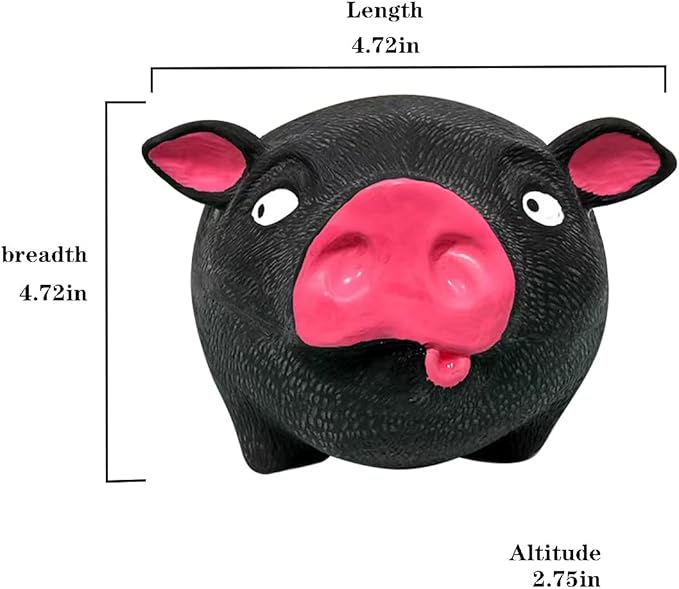 Squishy Pig Toys - Pink Pig Squishy Toy for Kids Adults, Novelty Pig Squeeze Toys, Funny Tiktok Pig Sensory Stress Toy for Decompress and Anxiety Relief Women Men Kids