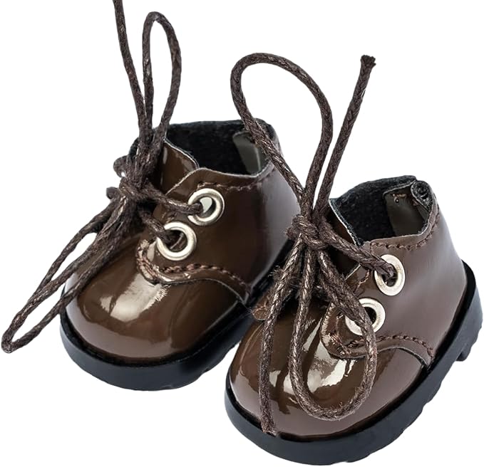 15-17cm Doll Shoes for 15-17cm Doll Boots, 5inch Doll Shoes Accessories (Brown)