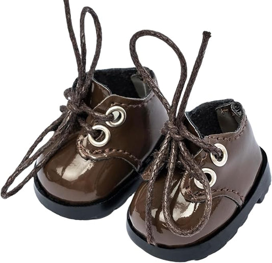 15-17cm Doll Shoes for 15-17cm Doll Boots, 5inch Doll Shoes Accessories (Brown)