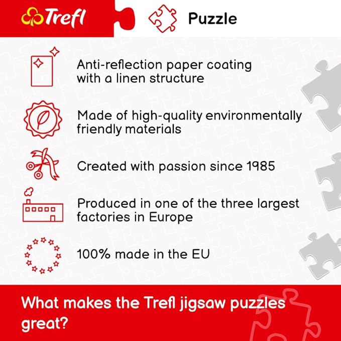 Trefl Dungeons & Dragons Prime 1000 Piece Jigsaw Puzzle The Origins of Dungeons & Dragons 27"x19" Puzzle for Fantasy and D&D Fans, DIY, Creative Fun, Puzzle for Adults and Children from 14 Years Old