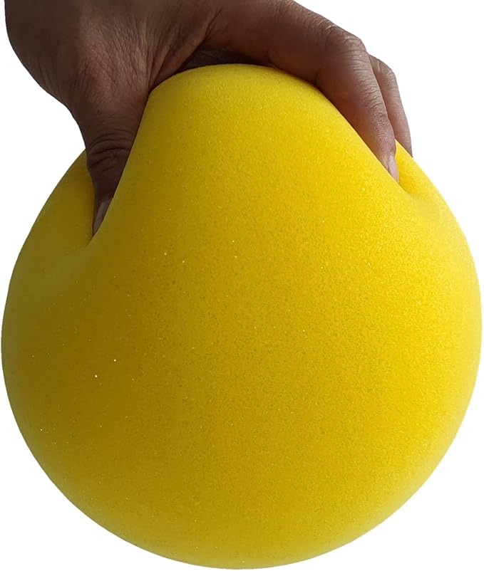 7Inches Uncoated Silent Foam Ball, Sponge Kickball,Dodgeball for Indoor Activity & Play