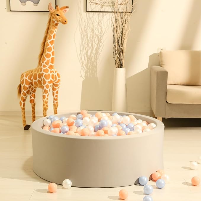 GOGOSO Ball Pit Balls for Toddlers Kids Plastic Balls for Ball-Pit Playpen Pool Baby Play Pastel BPA-Free Non Toxic Play Pastel Crush Proof Bal 50 100 200 500 1000 Count