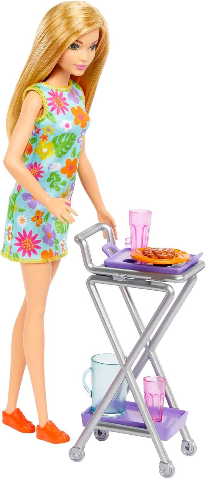 Barbie Doll & 25+ Accessories, Ultimate Pantry Playset with Dollhouse Furniture, Food-Themed Pieces & Sticker Sheet