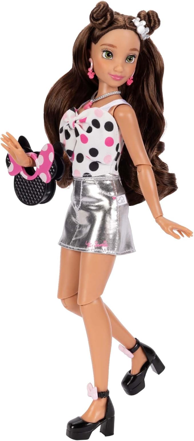 Disney ILY 4ever Fashion Dolls Inspired by Minnie 11.5" Tall with 13 Points of Articulation, Glittery Mickey Ring Included for You!