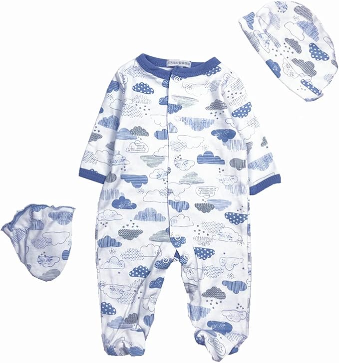Reborn Baby Doll Clothes Little Elephant 5pcs Outfit Set for 20-23 inches Reborn Baby Boy Doll Clothes Accessories