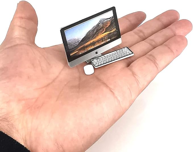 Dollhouse Decoration Miniature Accessories Dollhouse Computer Laptop Tablet Phone Simulation Accessories for Doll 1/6 1/12 Miniatures Play Set - 3 Pcs