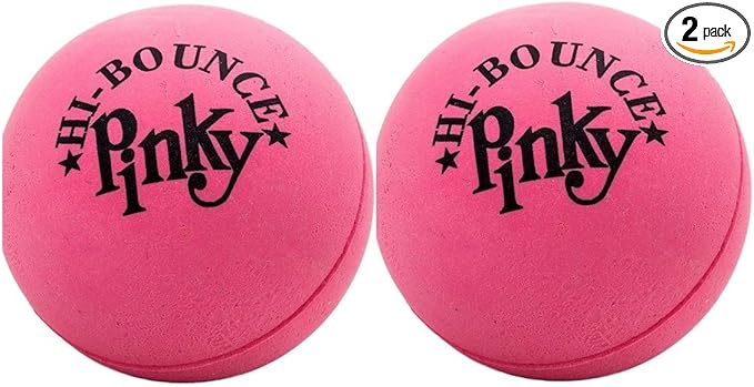 JA-RU Hi-Bounce Pinky Ball (2 Bouncy Balls) Bouncing Balls for Kids. Stress Ball, Massage Therapy. Sports Indoor & Outdoor Playground Toy, Bulk Party Favor, Stocking Stuffers 976-2p