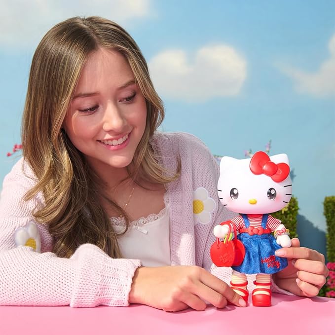 Hello Kitty® and Friends Premier 8-Inch Articulated Figure - Classic Hello Kitty® Series 1 Poseable Doll - Officially Licensed Sanrio Product - 6+