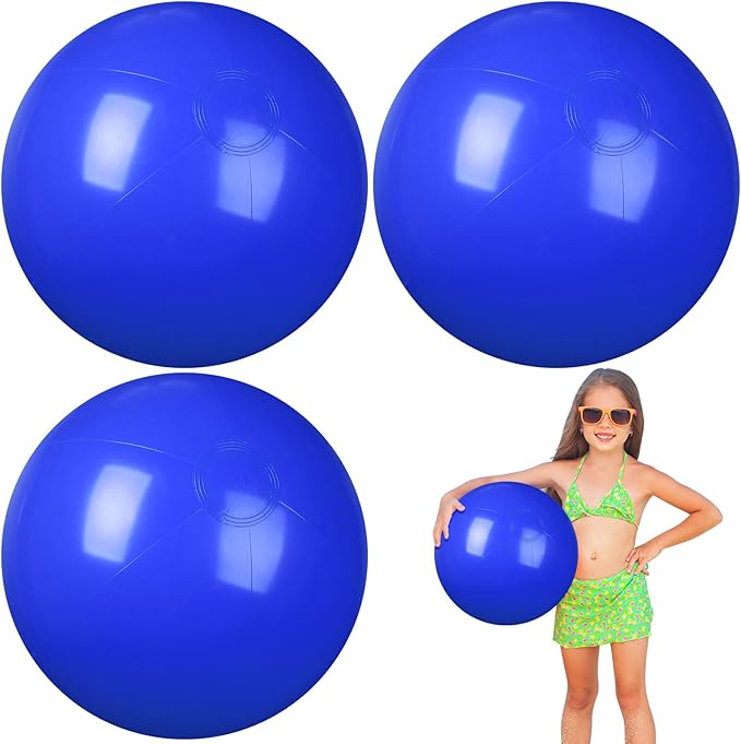 4 Pcs 12 Inch Solid Red Beach Balls Inflatable Beach Balls Bulk Large Blow up Pool Game Toys for Summer Beach