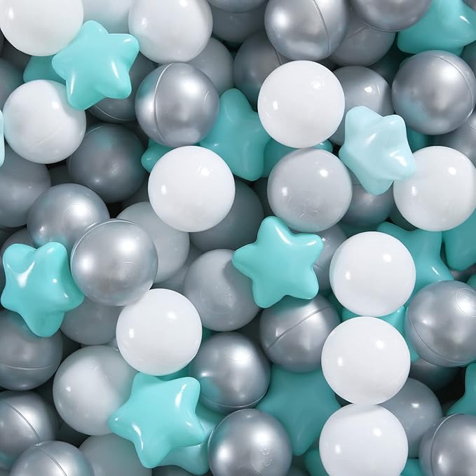 GOGOSO Ball Pit Balls for Toddlers Kids Plastic Balls for Ball-Pit Playpen Pool Baby Play Pastel BPA-Free Non Toxic Play Pastel Crush Proof Bal 50 100 200 500 1000 Count