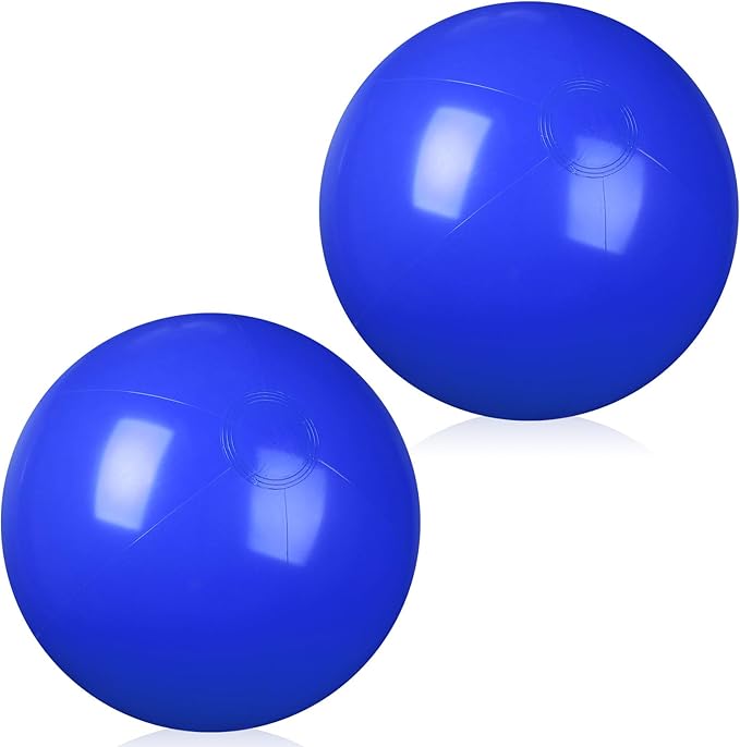 2 Pcs Inflatable Beach Ball 20 inch Swimming Pool Balls Summer Outdoor