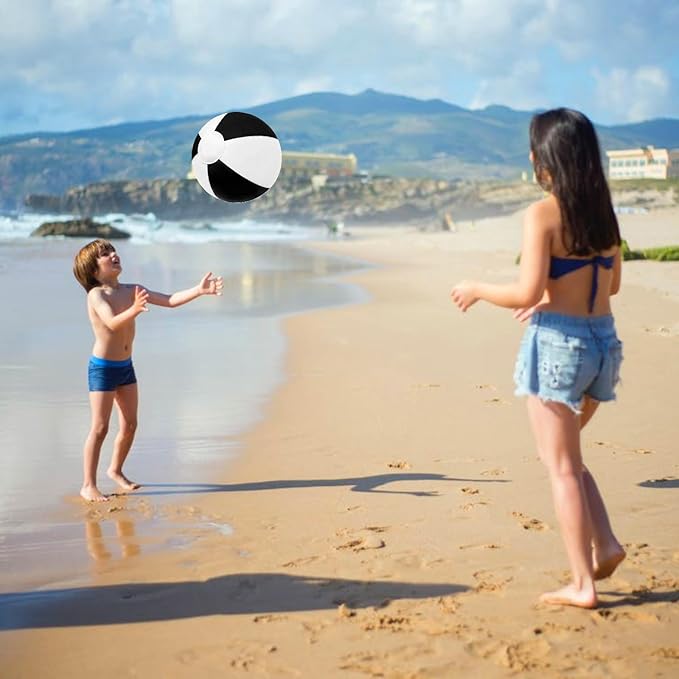 12" Beach Balls Bulk 12 Pack Inflatable Pool Ball for Kids Summer Water Games Party Supplies