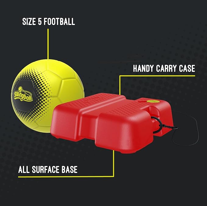 Swingball Reflex Soccer Football Training Aid, Outdoor Activities, Garden Games, Football Practice, Football Game, Swingball Football, Suitable for Boys and Girls Aged 6 Years+