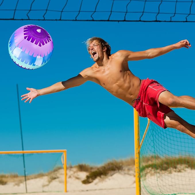 OU RUI 10Pcs Video Game Themed Beach Ball 9" Bulk for Summer Pool and Beach Game Gifts for Video Gameing Birthday Party Decorations End of The Year Class Party Decorations Favor
