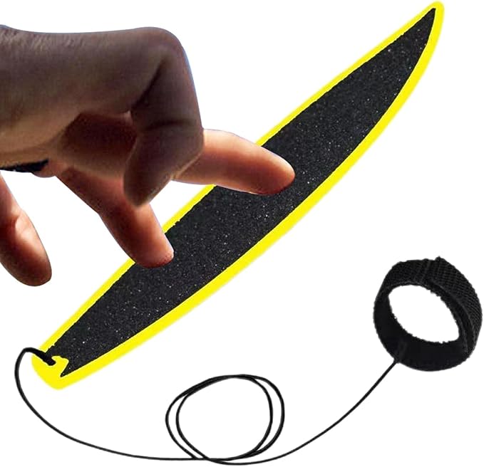 Finger Surfboard Toy for Adults,Finger Toys Finger Surf Board and Almost Anywhere,Surf in The Wind,Surfboard Fingertip Toys for Surfers,Surf Anytime Anywhere Novelty and Gag Adults Toy (Yellow)