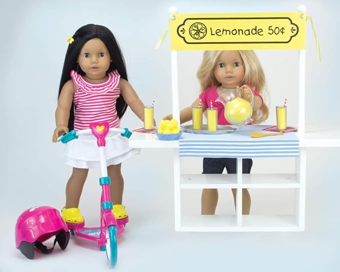 Sophia's 21 Piece Desserts and Fresh Lemonade Set for 18'' Dolls, Multicolor