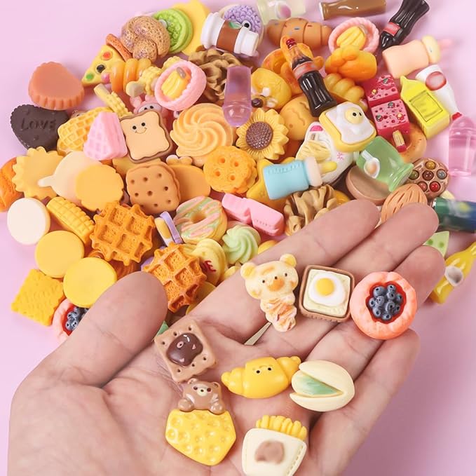 DULEFUN 143pcs Mini Shopping Cart Basket Miniature Food Drink Bottle Toys, Supermarket Shelve Metal Handcart Cash Register for Dollhouse Store AccessoryPretend Play Cosplay Game Kids Party Favor