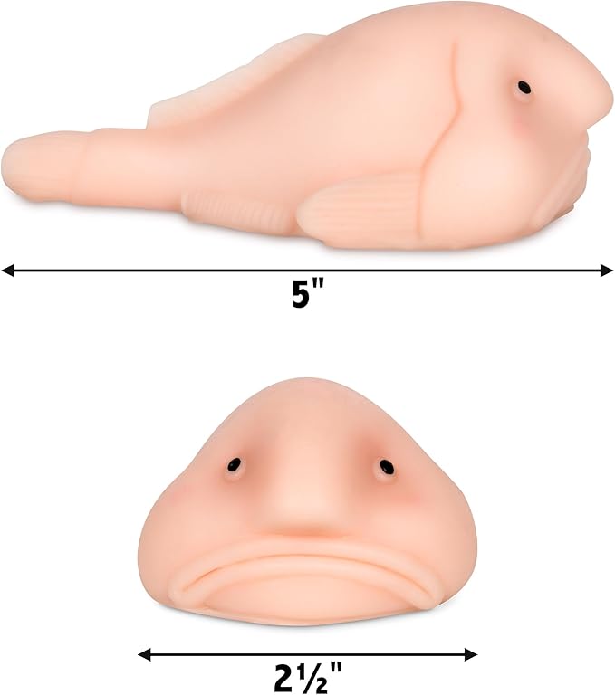 Accoutrements Sunny The Blobfish - Novelty Toy- Squishy Toy