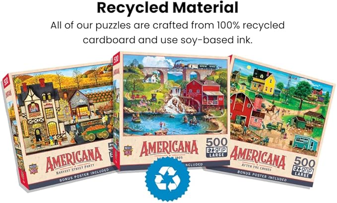 MasterPieces 500 Piece EZ Grip Jigsaw Puzzle for Adults, Family, Or Youth - Cooper's Corner - 19.25"x26.75"