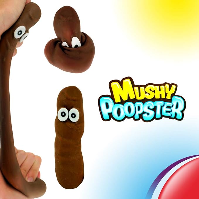 JA-RU Squishy Poop Toys for Kids (2 Pack) – Stretchy Poop Squishy Fidget Toys, Stress Relief Toy, Funny Gag Gifts, Party Favors, Goodie Bag Stuffers & Classroom Prizes. 6448-2p