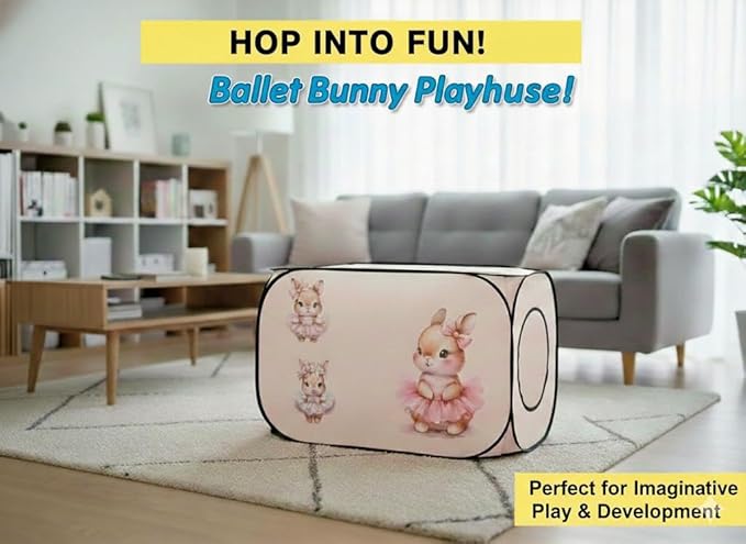 Pop Up Kids Play Tent – Foldable Playhouse for Boys, Girls, Toddlers & Babies with Carry Bag, 44 X 27'' Polyester, See-Through Breathable Mesh, Ideal for Birthday Gift, Kids Tent Indoor Outdoor