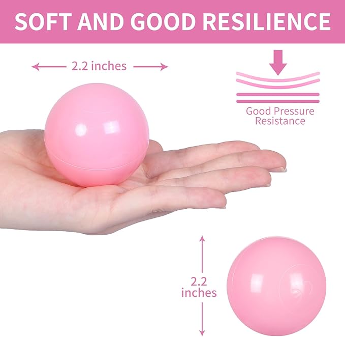 STARBOLO Ball Pit Balls for Toddlers Phthalate Free BPA Free Non-Toxic Crush Proof Play Balls for Toddlers Kids Pool Playhouse Pack of 100 200 500