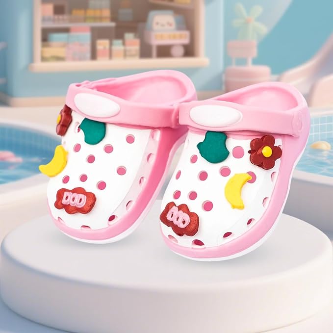 Doll Shoes, Premium Fashion Shoes for 17 Cm Doll Accessories, Doll Dress Up Decoration Accessories Wings (Pink