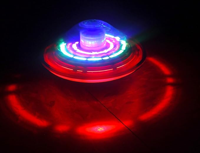 Infinity Dazzletop Party Pack! 4 Pack! Batteries Included, LED Light Show! Motorized Spinning, Easy Turn on and Off! Fun for All Ages!