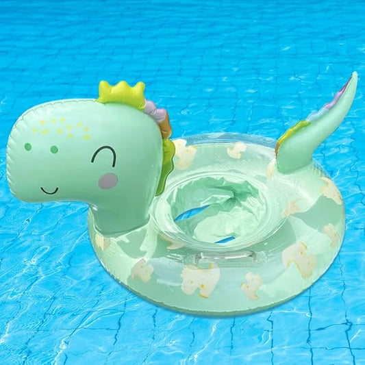 New Baby Swimming Pool Floats for Toddler Kids 8-48 Months Under 44lb, Inflatable Swim Ring Water Raft with Seat for Summer Beach Outdoor Children Infant Bath Toys