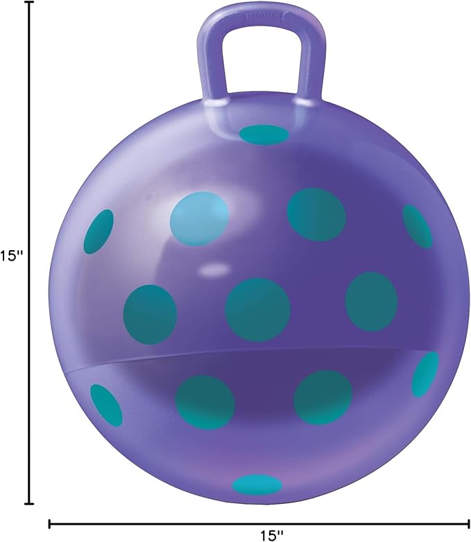 Hedstrom 15"" Metallic Purple Polka Dot Hopper (55-14602)