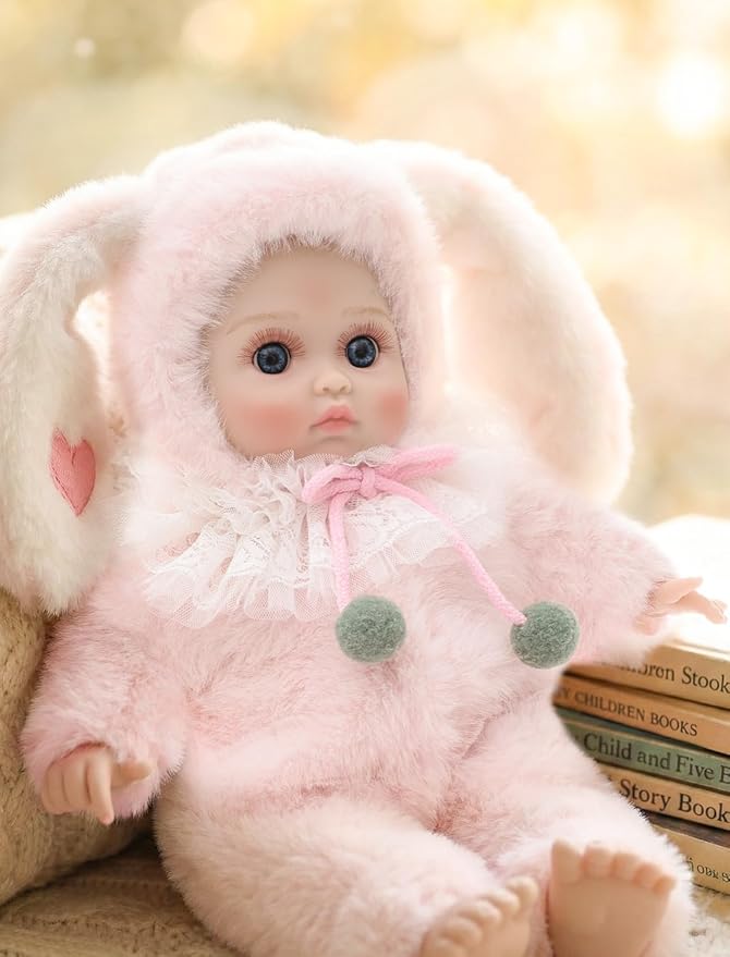 Baby Dolls, 15 Inch Realistic Soft Body Baby Doll Real Life Baby Dolls with Accessories, for 3+ Year Old Girls, Pretend Play, Collection, Gift-Ready (Light Pink)