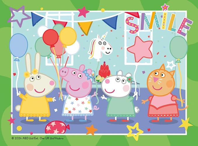 Ravensburger - Peppa Pig Puzzles Pack Of 4 | Puzzle 3 Years Or Over | Gift Child 3 Years Or Over 72 Pieces | Kids Puzzles 19 X 14 Cm | Ravensburger Puzzle