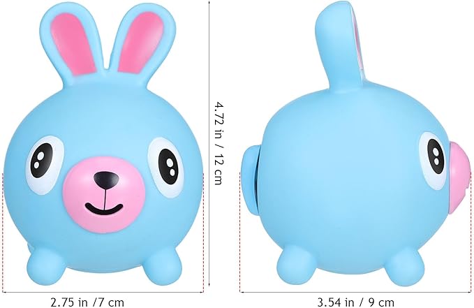 TOYANDONA Squeeze Toy for Kids - Rabbit Tongue Stick Out Animal Tongue Out Toy Squeeze Ball for Stress Relief Fun Kids Adults Birthday Party Favors Easter Basket Goodie Bag Stocking Stuffers, Blue