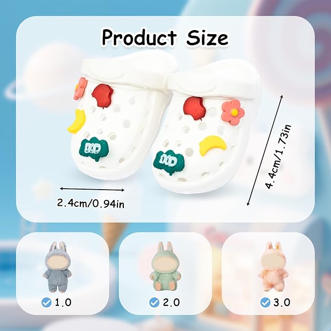 Doll Shoes, Premium Fashion Shoes for 17 Cm Doll Accessories, Doll Dress Up Decoration Accessories Wings (White